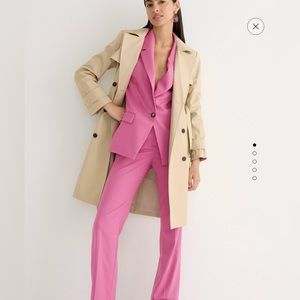 Tall Willa full-length flare pant in Italian city wool blend.